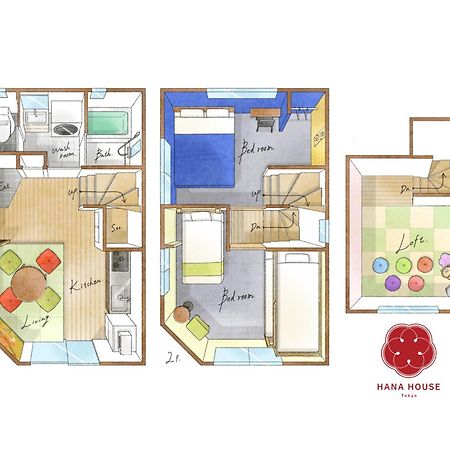 Hana House Tokyo - Private House, Full Kitchen, Kids Room Екстер'єр фото